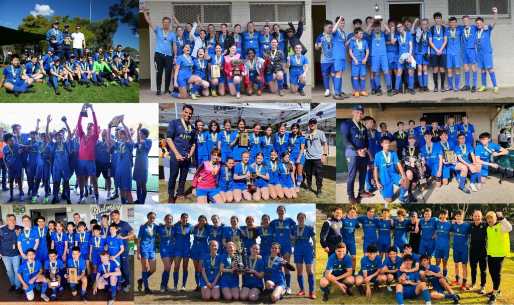 AJFC 2022 Football Canterbury Association Championship Winning Teams