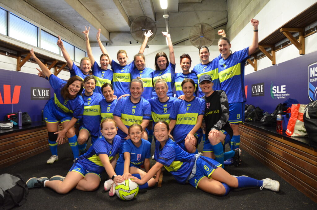 AJFC Over 35 Women Division 1 Team at the 2024 Female Football Festival