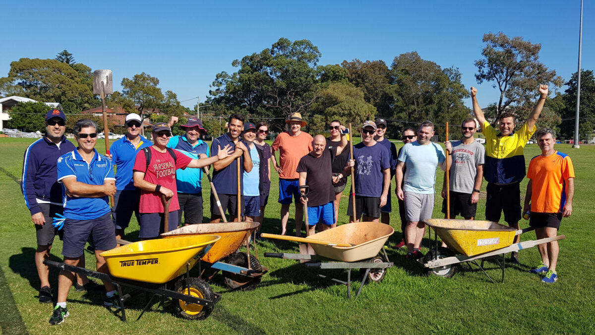 AJFC Campbell Park Field Repair Working Bee