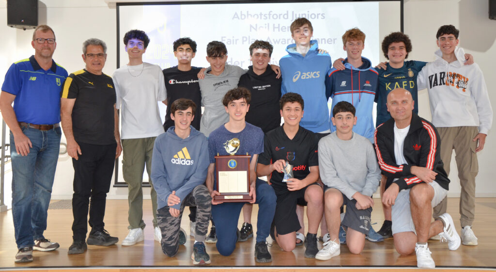 AJFC 2024 Neil Herron "Fair Play" Award Winners - Under 18 Boys Division 4 Team