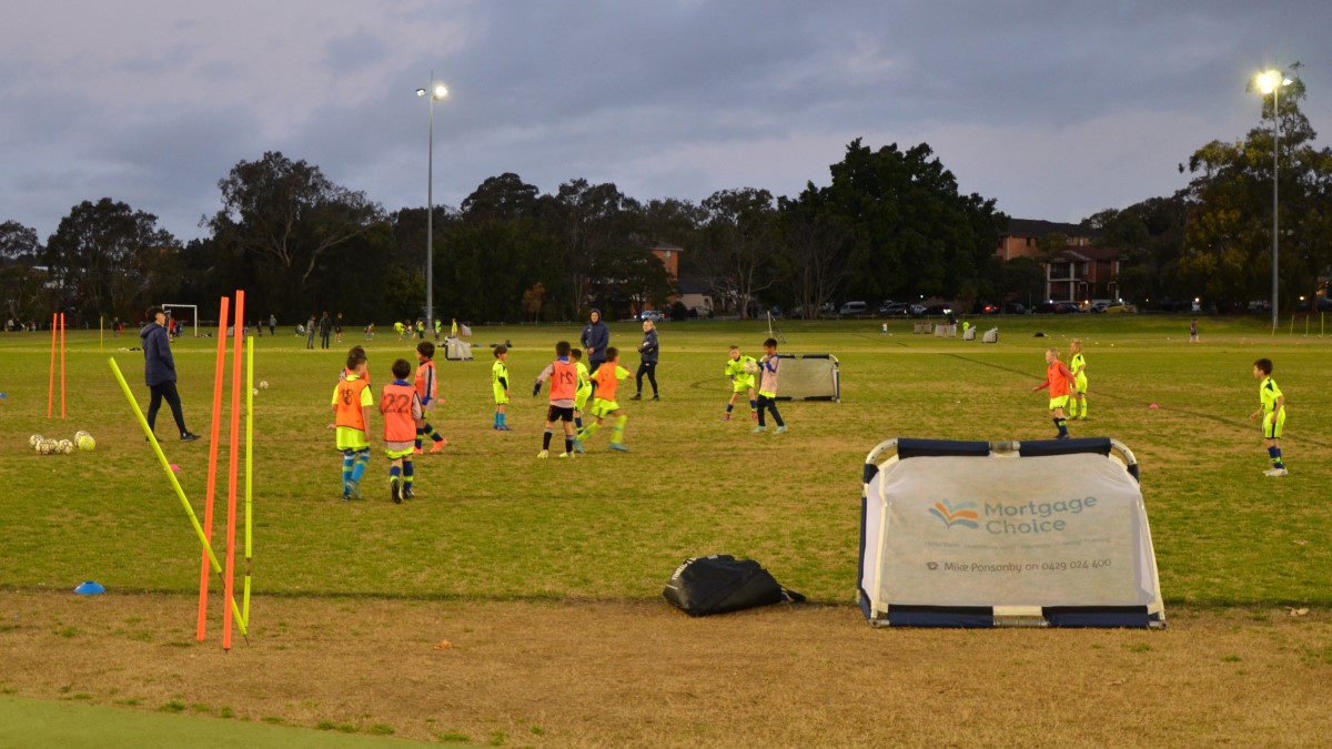 AJFC Academy football skills session - game play