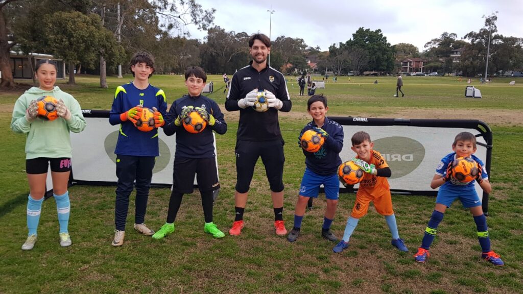 AJFC Goalkeeper Training participants with Chris Marques